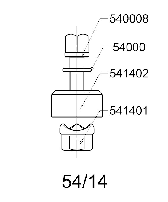 PERFORADOR REDONDO PARA CHAPA  FORZA  SERIE 54